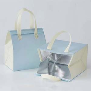 Wholesale Custom Logo Cake Pizza Large <b>Cooler</b> Lunch Bag for <b>Outdoor</b> with Zipper Eco Cool Wine <b>Drink</b> Thermal Insulation Bags - Product Image 2