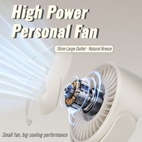 Ventilateur portable OEM ODM personnalisé avec logo, grande taille, 7 pales, vent puissant, avec mousqueton, vente en gros