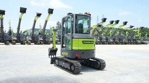 Brand New 3.5 Ton Mini Excavator ZE35GU Zero Tail <b>Swing</b> Crawler Digger High Efficiency for Construction and Mining - Product Image 2