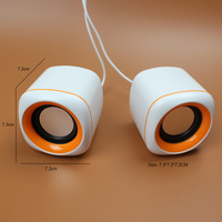 Speaker Komputer Mini Speaker Berkabel USB Speaker Keras Suara Stereo 3D untuk Laptop PC