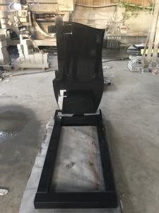 Pierres tombales et monuments de luxe personnalisé, croix <span class=keywords><strong>en</strong></span> <span class=keywords><strong>granit</strong></span> noir absolu - Product Image 6