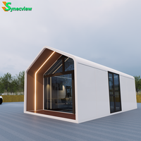Capsule de glamping mobile modulaire préfabriquée en acier moderne à 2 chambres, écologique, facile à assembler, garantie 5 ans, Airbnb