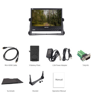 Moniteur LCD professionnel SEETEC P133-9HSD de 13,3 pouces, design en aluminium, IPS, diffusion, avec 3G-SDI, AV YPbPr, prix direct d'usine - Product Image 6