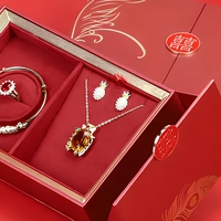 Ensemble de bijoux au détail Coffrets cadeaux de mariage à vendre avec insert en velours