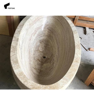 Tostone Modern Interieur Marmeren Classico Travertijn Vrijstaande Badkuipen Voor Indoor Renovaties Van Huizen Villa 'S Badkuip - Product Image 3