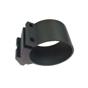 เจาะรูล็อคแหวน Cnc ชิ้นส่วนเครื่องจักรกลจีนโรงงานอลูมิเนียม Anodize เป็นสีดำแกะสลักเลเซอร์บริการ - Product Image 1