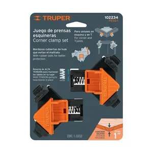ชุดแคลมป์มุม 1 นิ้ว 2 ชิ้น รุ่น BOX 6 ยี่ห้อ TRUPER - Product Image 3