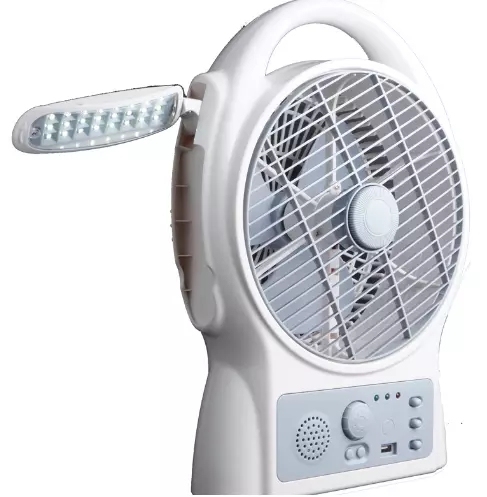 8 Inch Emergency Table Rechargeable Fan with Light Solar Energy Power Supply Ventilador De Escritorio Con Base Recargable Usb