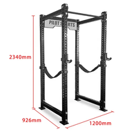 TOPKO Rack de musculation multifonctionnel type Stile pour squats profonds, presse à banc et machine Smith