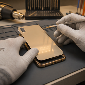 ชิ้นส่วนกระจกฝาหลัง iPhone X-Xs-Xsm สำหรับเปลี่ยนเร็ว พร้อมช่องกล้องที่แม่นยำ ฝาครอบแบตเตอรี่แบบมีรูใหญ่ พร้อมกาว - Product Image 5