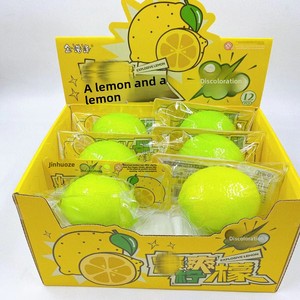 Jouet sensoriel souple et coloré en forme de citron Zhaoan, jouet anti-stress souple de 200g pour l'ADHD, fabriqué par Squishy Factory - Product Image 1