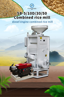 Moulin à riz électrique multifonctionnel automatique portable PIN YANG SB, moteur 380V 7,5-22kW, machine de traitement des céréales 600-2300kg/h