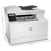 Untuk Printer Multifungsi Laser Warna H P Color LaserJet Pro MFP M181fw A4 dengan Toner Starter, Cetak, Salin, Pindai, Faks, WiFi