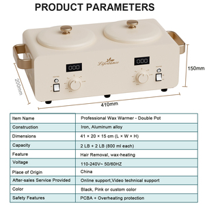 Calentador de Cera Profesional de Gran Volumen Lifestance para Nariz, Manos, Cuerpo y Pies - Calentador Depilatorio de Salón Fácil de Usar, Rejuvenecimiento de la Piel - Product Image 6