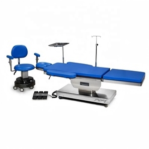 Mesa de Operaciones Oftalmológicas Eléctrica con Silla para Médico, Cama Quirúrgica Oftálmica de Acero Inoxidable 304 con Control por Pedal - Product Image 1
