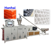 Machine d'extrusion à double vis PLC pour la fabrication de tuyaux en PVC UPVC de 16-630 mm, pour l'alimentation en eau, le drainage, les gaz et les huiles, à trois couches