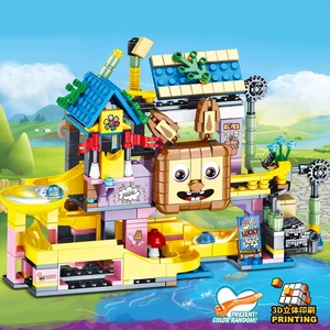 405 pièces marbre course parc d'attractions blocs de construction ensemble tige bricolage assemblage labyrinthe piste rouleau balle briques Construction bâtiment <span class=keywords><strong>jouet</strong></span> - Product Image 2