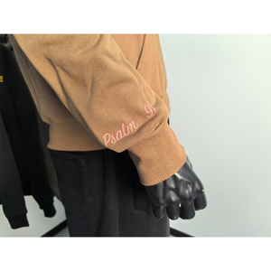 เสื้อฮู้ดดี้ผู้ชายแบรนด์ส่วนตัว ทรงโอเวอร์ไซส์ พิมพ์ลายพัฟฟ์ พร้อมเชือกผูกเอว สไตล์ฮิปฮอป - Product Image 4