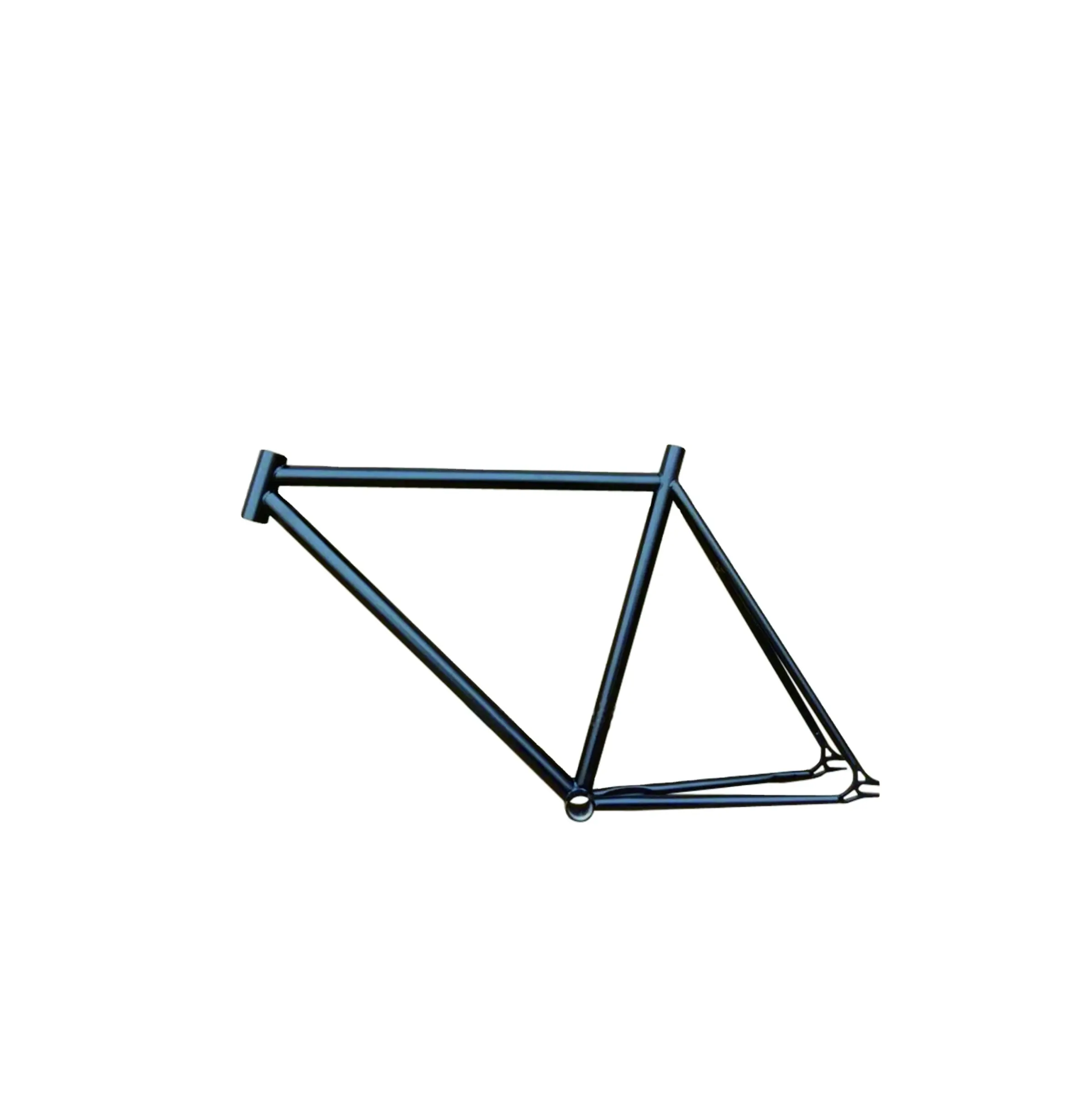 OEM คุณภาพสูง Fixed Gear/แผนที่จักรยานสีดำราคาถูก700C เหล็กคาร์บอนจักรยานกรอบ