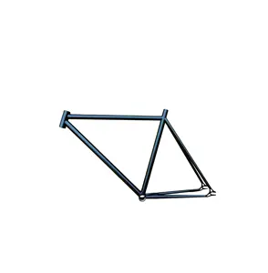 OEM High Quality Fixed Gear / Road Bike Parts Cheap Black 700C Carbon Steel Bike Frame