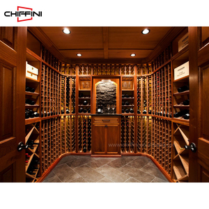 Cuarto de Vino Personalizado de Lujo para Sótano Oculto, Gabinete para Vino CR039, Gabinetes para Vino Personalizados - Product Image 1