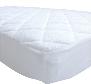 Cotton Bedding Quilted Fitted Mattress Pad (<strong>double</strong> Bed) - Mattress Cover Stretches up to 16 Inches Deep - Mattress <strong>Topper</strong> - Product Image 3