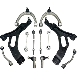 Pour Touareg Cayenne 2004-2010 : un jeu de bras de suspension avant, barres stabilisatrices avant et arrière, extrémités de biellettes de direction intérieures et extérieures. - Product Image 1