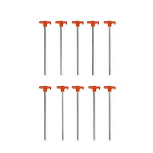 Estacas para tiendas de campaña, hierro galvanizado, estacas resistentes para el suelo, para acampar, 18 cm, 10 unidades, para todas las estaciones - Product Image 1