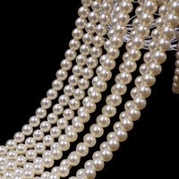 Usine En Gros En Vrac 6mm Petite Perle De Verre Blanc Perles En Vrac Brins pour La Fabrication De Bijoux À La Main DIY Bracelet Collier Sac
