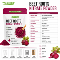 Poudre de racine de betterave végétalienne Beta Vulgaris L, sans OGM, sans gluten, matière première végétale, sans additifs, approvisionnement en vrac