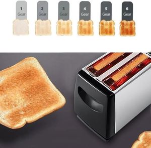 2025 New Style 2 Slice Electric Stainless Steel Automatic Pop-Up Eco-friendly <b>Toaster</b> with Class a Energy Efficiency - Product Image 3