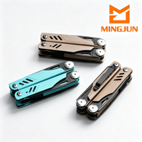 Pince multifonctionnelle portable pliable avec couteau multifonctionnel pour usage extérieur, urgence domestique et camping