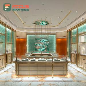 High Visibility Exclusive Jewelry Display System Tempered Glass Panel Brand Store Glass Showcase - Product Image 2