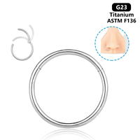 ASTM F136 Titanium Alloy Fashion Piercing Jewelry Multi-Style for Ear Bridge, Nipple Barbell, Nose Ring | Festival & Party