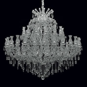 Lámpara de Araña de Cristal K9 de Lujo con Brazos de Cristal, Estilo María <span class=keywords><strong>Teresa</strong></span>, Lámpara Colgante Dorada para Hotel, Lámpara de Araña Moderna para Sala de Estar - Product Image 4
