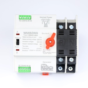 Commutateur de transfert automatique (ATS) double alimentation 2 pôles 100A triphasé CA 400V sur rail DIN, type <span class=keywords><strong>PC</strong></span> - Product Image 3