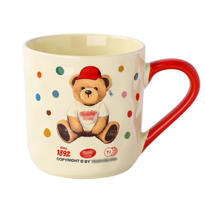 แก้วเซรามิกดีไซน์การ์ตูนหมีลายจุดสีสันสดใส 350 มล. เหมาะสำหรับใช้ในชีวิตประจำวันและเป็นของขวัญ - Product Image 3