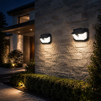 Fournit une éclairage lumineux et économe en énergie, 120 cycles, lampe murale solaire à trois faces lumineuses