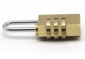 30mm 3 Digit <strong>Lock</strong> <strong>Small</strong> Luggage <strong>Lock</strong> High Security Brass Combination Padlock - Product Image 3