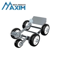 Nouvelle chariot de déplacement pour moto et voiture avec roues pivotantes en acier au carbone