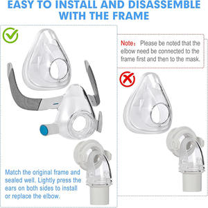 Oferta: 1 Pieza de Repuesto de Cojín para <span class=keywords><strong>M</strong></span>áscara Capa, Compatible con la <span class=keywords><strong>M</strong></span>áscara Facial Completa de Silicona Capa-mask F20 - Product Image 4