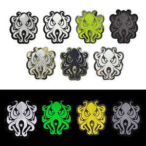 Distintivo Morale del Gioco, Fascia Internazionale Oro <span class=keywords><strong>Nero</strong></span>, <span class=keywords><strong>Lupo</strong></span> Bianco, Materiale in Tessuto di Nylon Tagliato <span class=keywords><strong>al</strong></span> Laser, Dimensioni Personalizzabili - Product Image 3