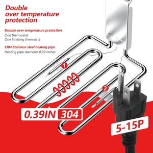 หม้อทอดไฟฟ้าขนาด 6 ลิตร สแตนเลส สำหรับใช้ในครัวเรือน พร้อมเทอร์โมสตัทปรับได้ ตะกร้าถอดออกได้ กำลังไฟ 2500 วัตต์ ตั้งเวลาได้ สำหรับทอดไก่และเฟรนช์ฟรายส์ - Product Image 3