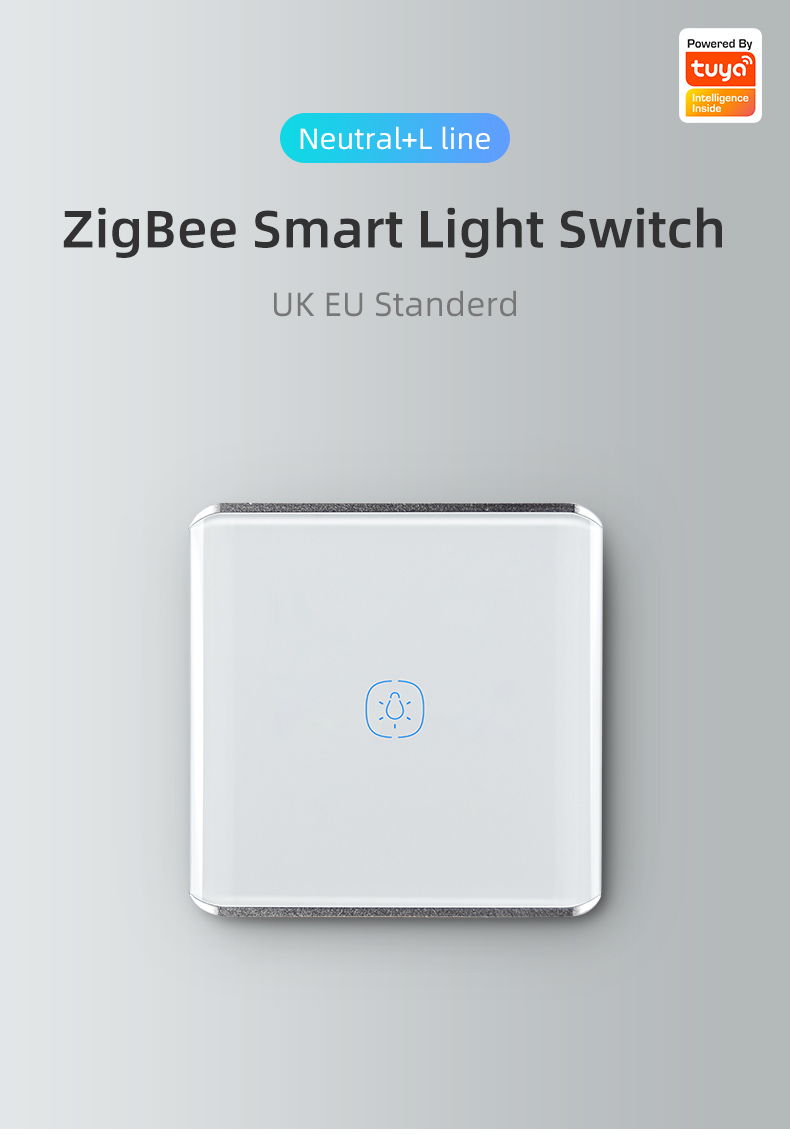 smart life App tuya zigbee 3.0 light switch Amazon Alexa UK standard 86 Touch switch smart thing wall touch light switch