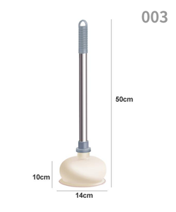 Déboucheur de toilettes en caoutchouc écologique de qualité supérieure avec manche long et flexible pour une utilisation en salle de bain - Product Image 2