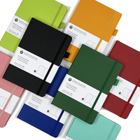 Carnet de notes promotionnel Zeamor, cadeau d'entreprise personnalisé, couverture rigide A5, sangle en cuir PU, reliure cousue, 100 feuilles, papeterie
