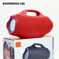 Enceinte Bluetooth sans fil LED Super Boombox 4 portable avec éclairage RGB, étanche, avec poignée, Boombox4 pour la maison, cadeau, fête, radio FM