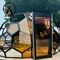 Dôme géodésique de luxe 7M 8M en verre isolant, tente igloo, hôtel-resort canadien, maison préfabriquée étanche pour le glamping en extérieur