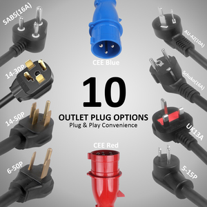 สายชาร์จรถยนต์ไฟฟ้าแบบพกพา Type 1 หัวปลั๊ก NEMA 14-50 กำลังไฟ 7KW 32A ปรับกระแสได้  สถานีชาร์จรถยนต์ไฟฟ้าพร้อมโลโก้สั่งทำ - Product Image 4