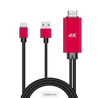 Câble convertisseur intelligent USB Type C vers HDMI avec chargement USB pour HDTV AV